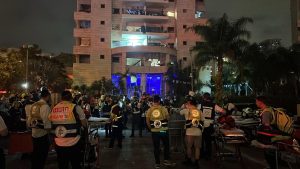 זירת ההרס בפתח תקווה.