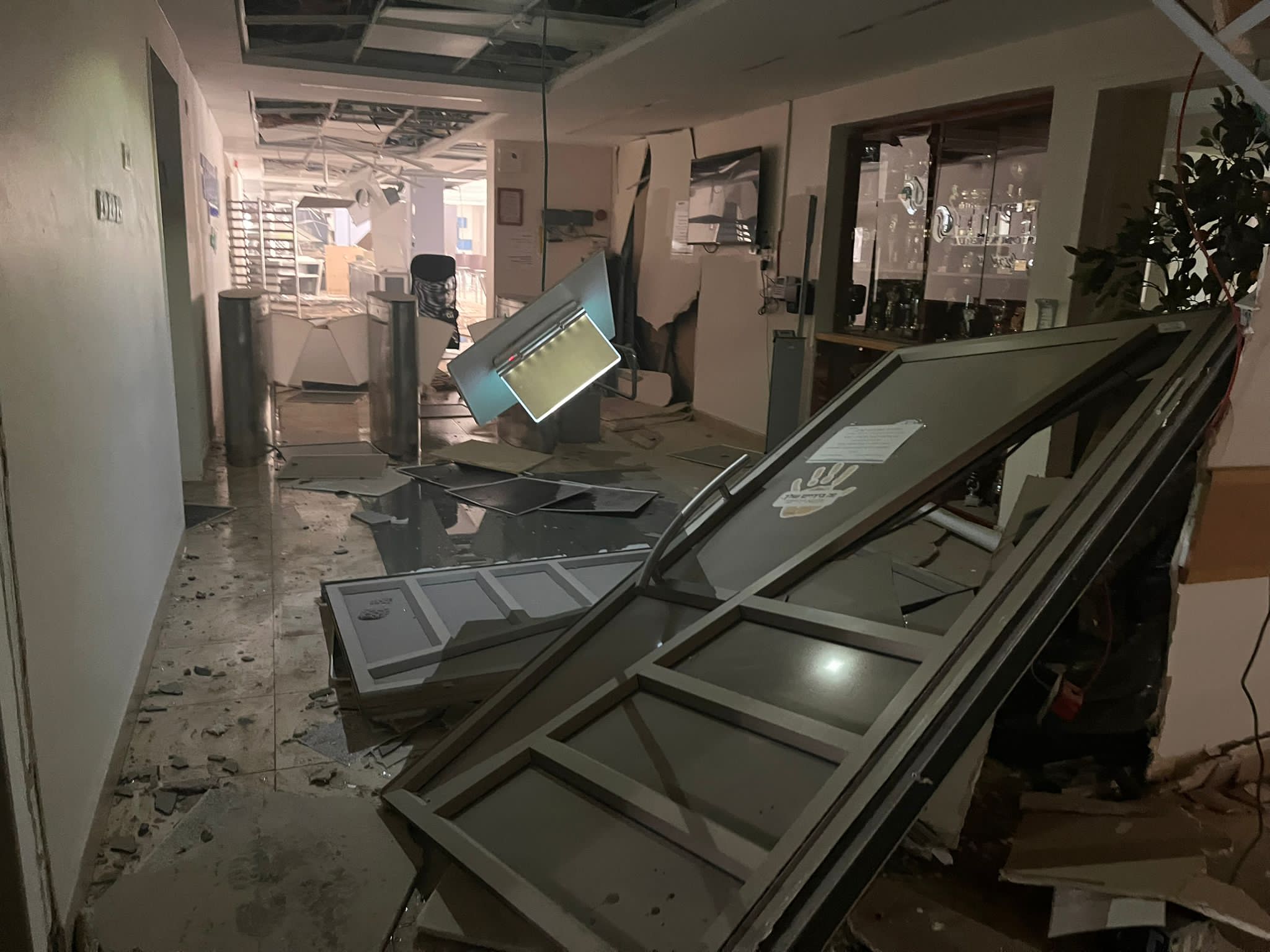 זירת הנפילה בסורוקה. קרדיט: סורוקה