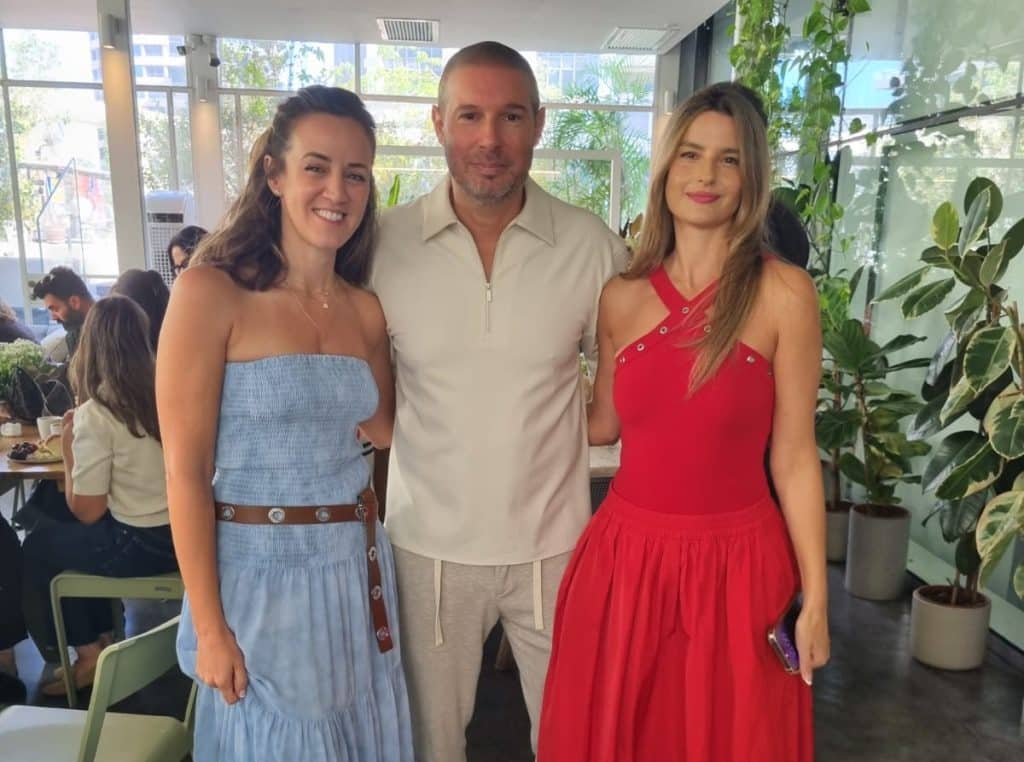 מימין לשמאל: האדריכלית יפעת לויט, האדריכל שלומי לוין ומאיה דונרשטיין יתיר