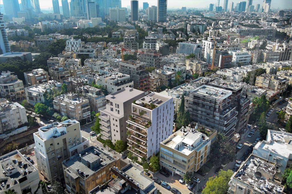 סטודיו evolve media; בתמונה - פרויקט סוטין 4 בתל אביב של אופק החזקות התחדשות עירונית