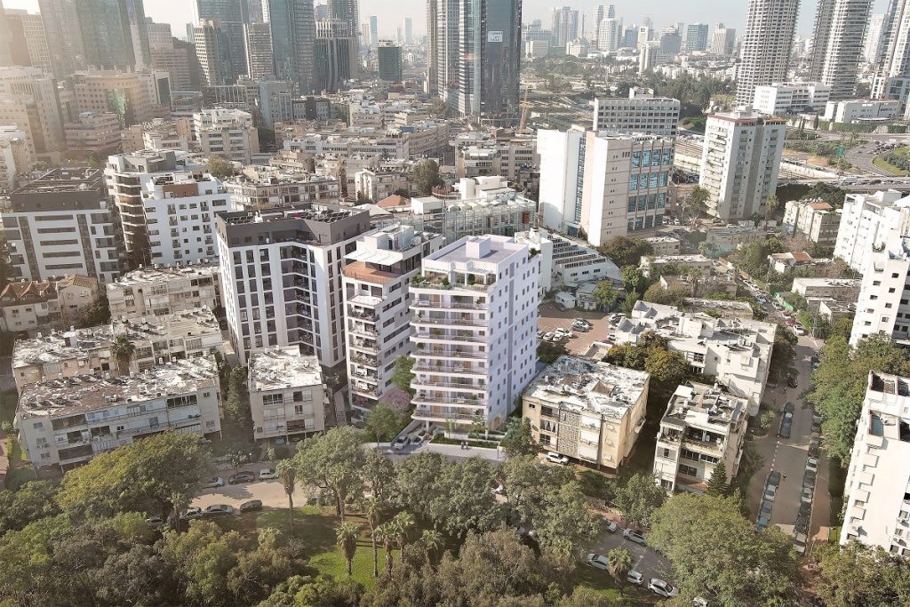 פרויקט אנה פרנק 13/החרוזים 16 ברמת גן של אופק החזקות התחדשות עירונית. קרדיט: evilve media