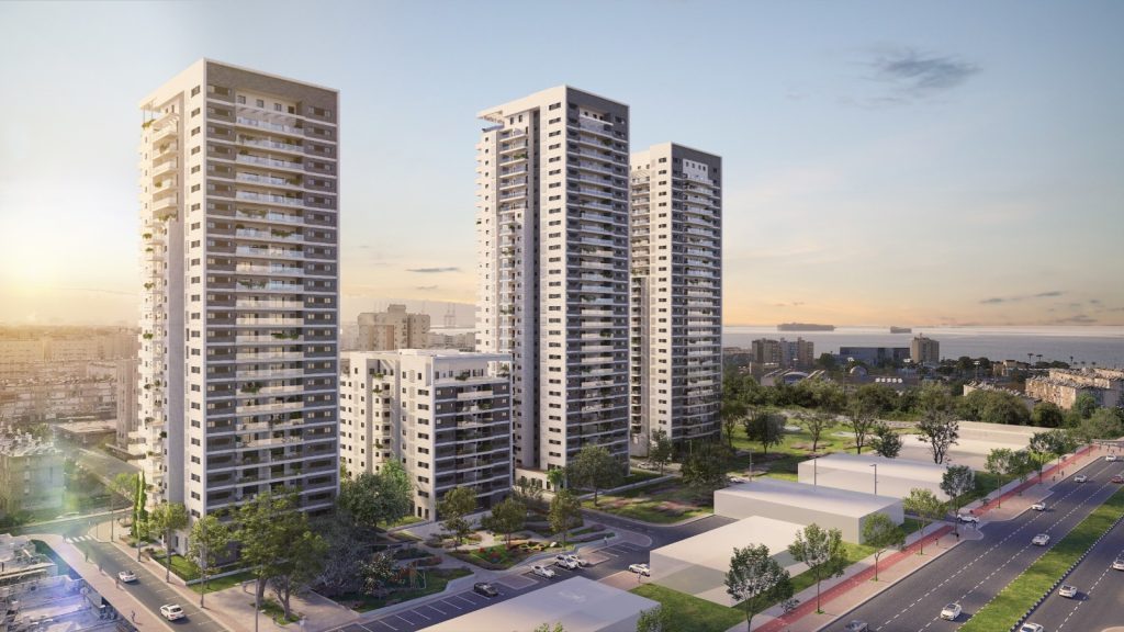 סטודיו טוטם הדמיה ואנימציה בע''מ; בתמונה - הדמיית פרויקט בת גלים בקריית ים