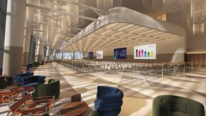 ברנוביץ קרוננברג אדריכלים; בתמונה - אולם כנסים מודולורי מיינדספייס