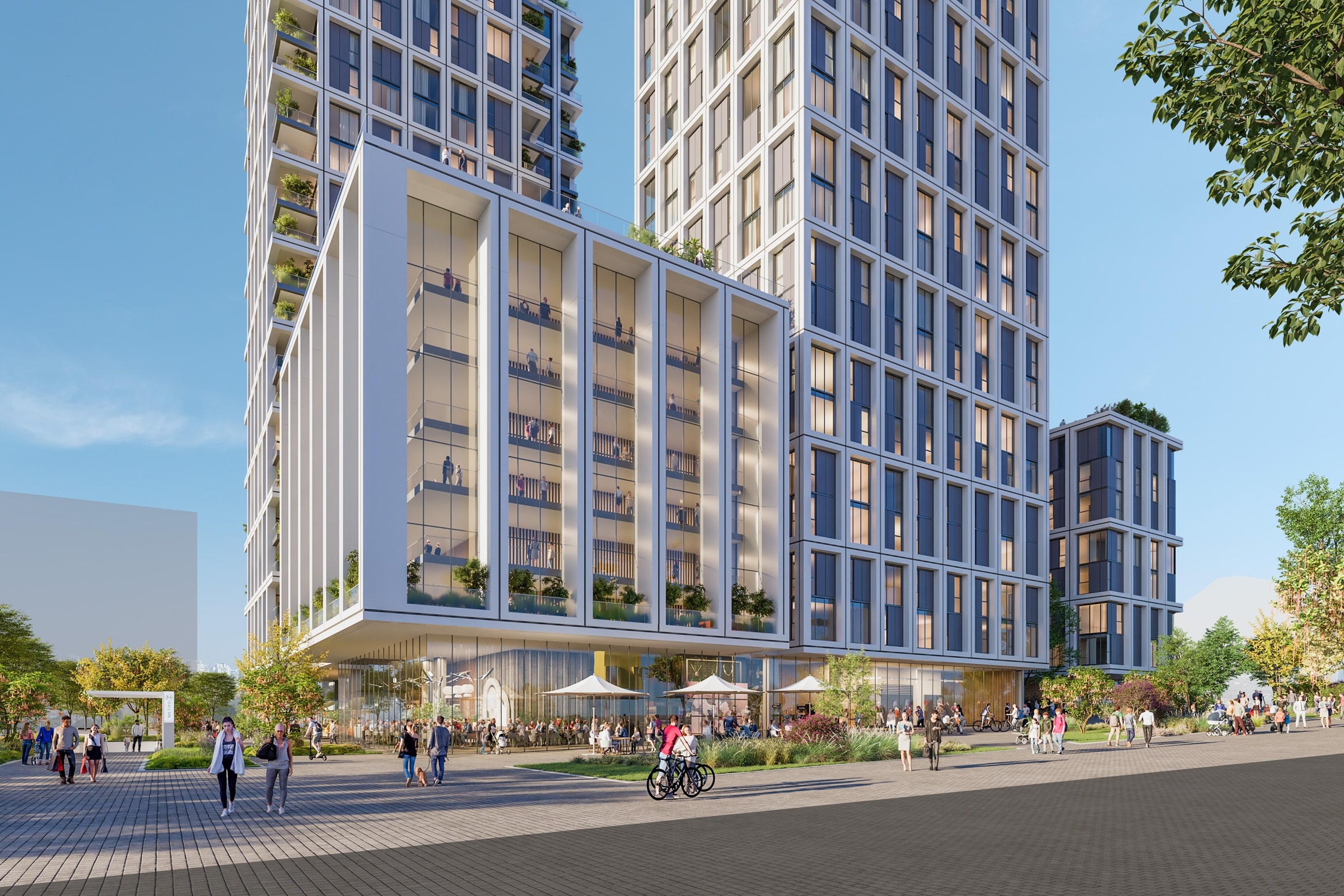 אקרו מתחם התפוז . קרדיט הדמיה - אלכס לובימוב