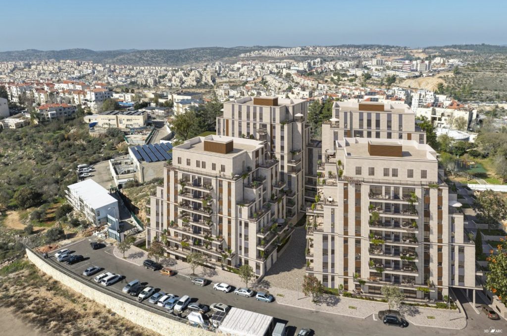 חברת קדם ישראל; בתמונה - הדמיית הפרויקט נופי קדם בביתר עלית