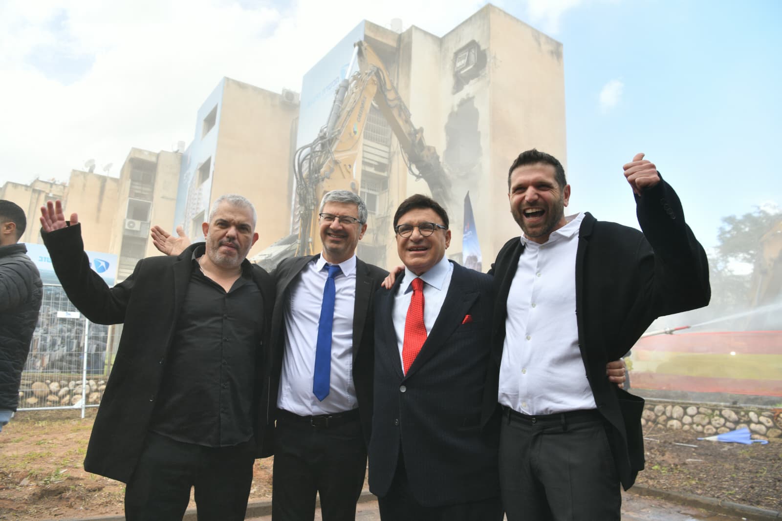 מימין לשמאל: דניאל נמרודי, עופר נמרודי, מיכאל וידל ואלכס מריאש. קרדיט: ראובן קסטרו