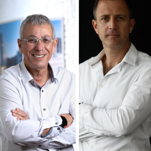 סיון פרג ודורון סהר; בתמונה - עופר זיו, מנכ''ל ויתניה ויריב בר-דעה