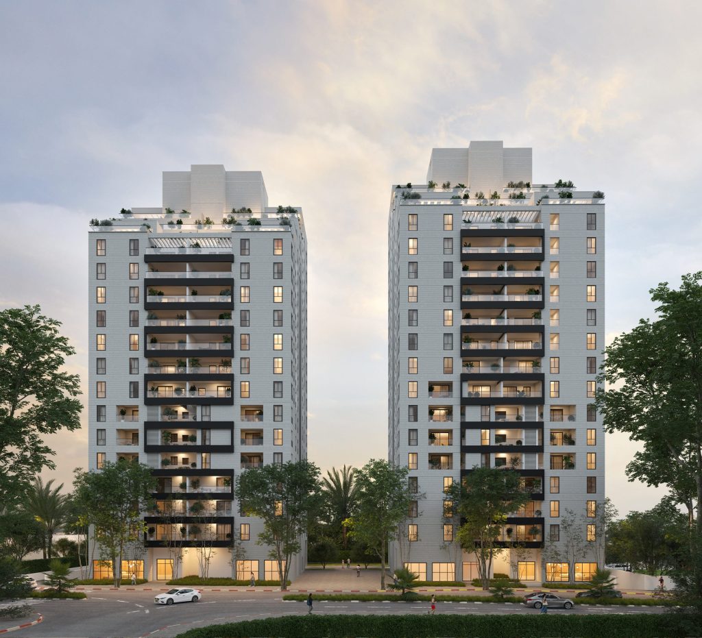 סטודיו ANDO; בתמונה - פרויקט DAVID בנתניה