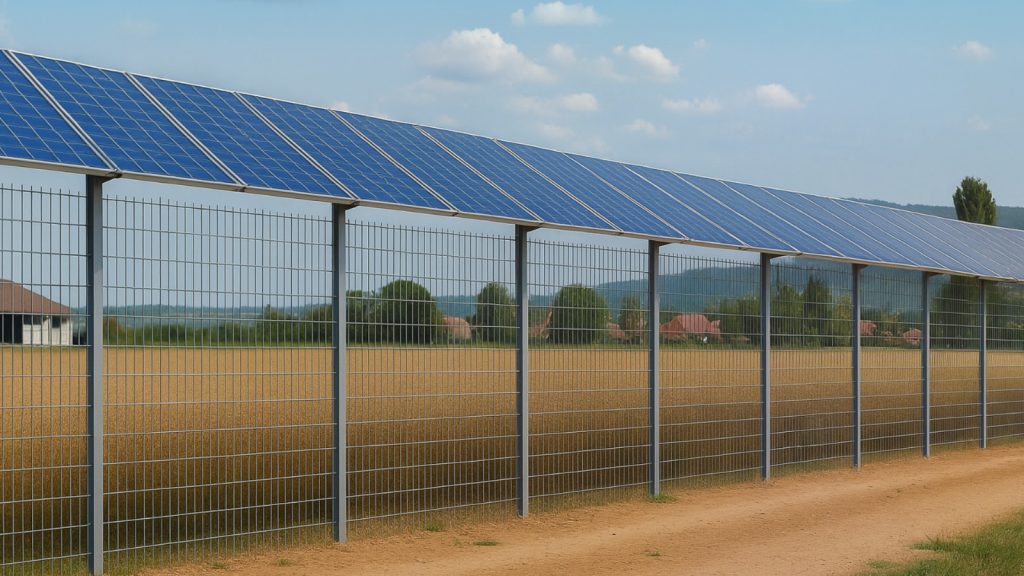 פרויקט גידור סולארי של טראלייט. אילוסטרציה: טראלייט