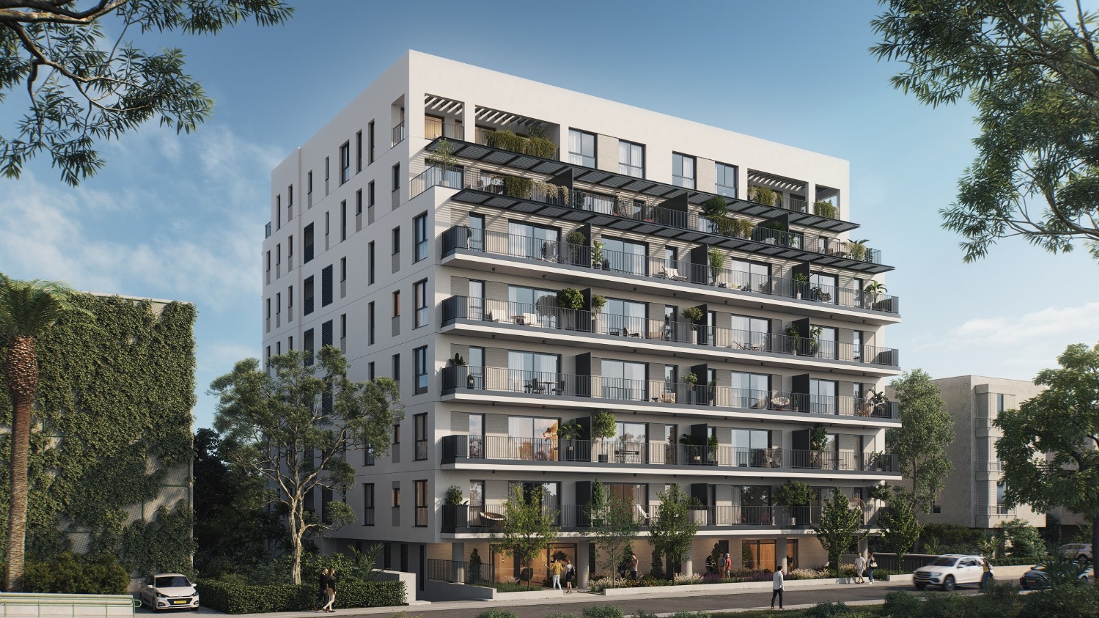 פרויקט חוני המעגל 8 בתל אביב של אופק החזקות. קרדיט: 3dvision