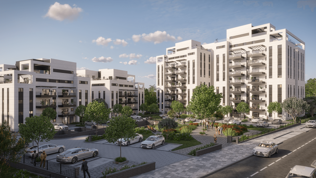 פרויקט יורו GLOW של יורו ישראל בנתיבות. קרדיט הדמייה: סנפשוט