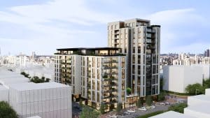 פרויקט פינוי בינוי ברמת גן של חברת קטה גרופ. קרדיט יעקובוביץ אדריכלים, סטודיו אור