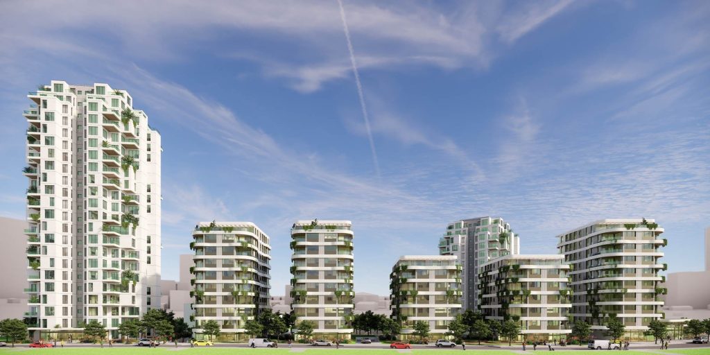 פרויקט פינוי בינוי של קבוצת לוינשטין ויניב כהן החזקות במתחם ריינס רמת השרון