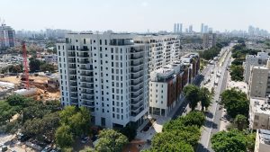 ניב מדידות; בתמונה - פרויקט שד' ירושלים ביפו של מגוריט