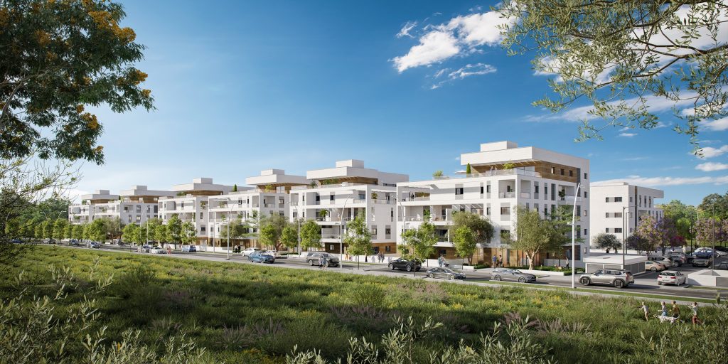 פרץ בוני הנגב בשכונת הפארק בבאר שבע. קרדיט - זיתוני הדמיות