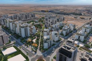 שלב שלישי בפרויקט צרפתי בפארק של צרפתי שמעון בבאר שבע קרדיט הדמייה וויופוינט